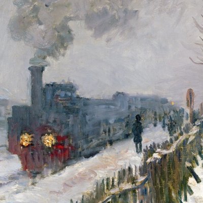 Le train dans la neige - Claude Monet