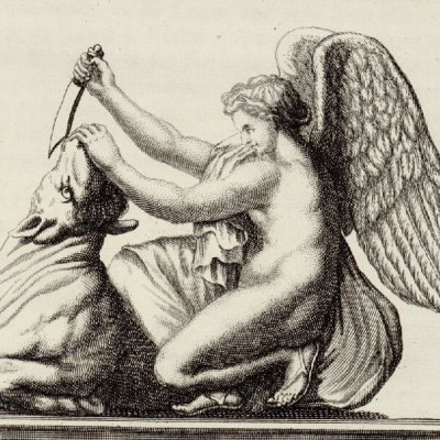 Winged Mithra (L'Antiquité expliquée..., 1719, t.1-2, pl. 219)