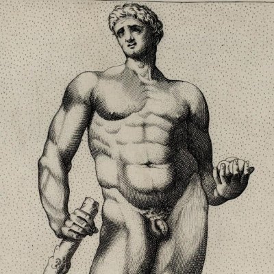 Hercule du Capitole (Speculum Romanae Magnificentiae, pl. 59) - Diana Scultori