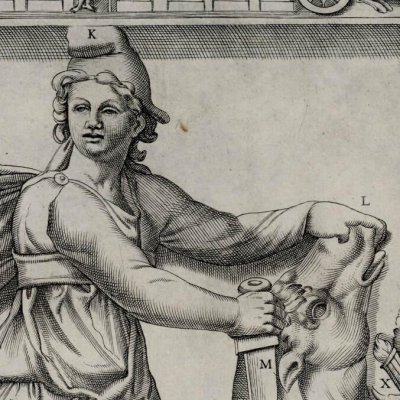 Le culte de Mithra (Speculum Romanae Magnificentiae, pl.130) - Lafreri