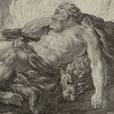 Hercule au bûcher (Métamorphoses Banier 1769, l.9) - Eisen