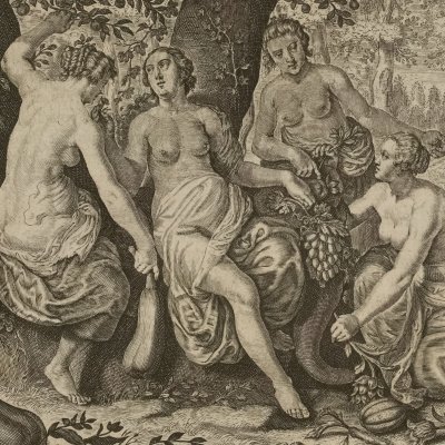Origine de la corne d'abondance (Métamorphoses Du Ryer 1702, l.9)