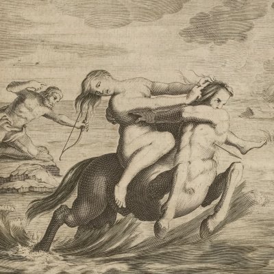 Hercule tue Nessus (Métamorphoses Du Ryer 1702, l.9)