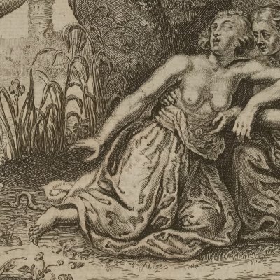 Eurydice mordue par un serpent (Métamorphoses Du Ryer 1702, l.9)