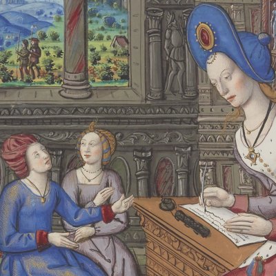 Réponse d'Hélène à Pâris (Epîtres d’Ovide, trad. Saint-Gelais, Fr 873, F106v)