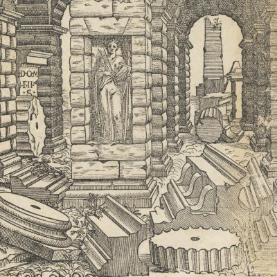 Roma quanta fuit, ipsa ruina docet (Il Terzo libro di S. Serlio, Venise, 1540)