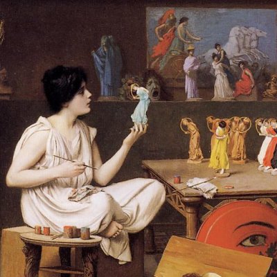 Sculpturae vitam insufflat pictura ou L'atelier de Tanagra (version de Toronto) - Gérôme
