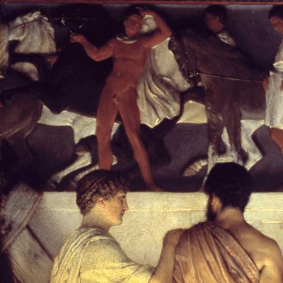 Phidias montrant les frises du Parthénon à ses amis - Lawrence Alma-Tadema