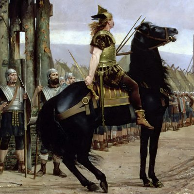 Vercingétorix se rendant à César - Henri-Paul Motte