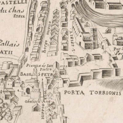 Carte de Rome (Speculum Romanae Magnificentiae) - Pirro Ligorio