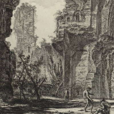 Ruines de la grande salle des thermes de Caracalla (Vedute di Roma) - Piranèse