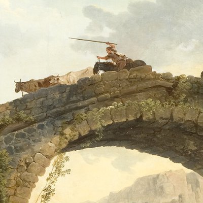 Le pont - Hubert Robert