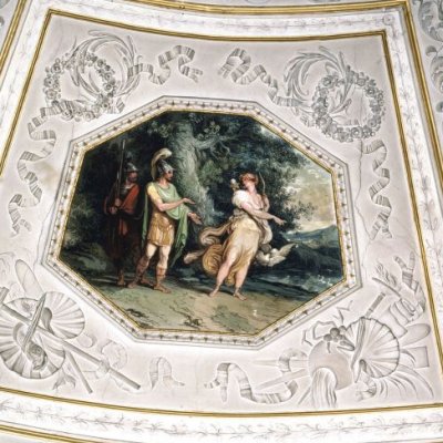Vénus indique à Énée et à Achate le chemin de Carthage (Palais Marescalchi, Salon d'Énée) - Felice Giani