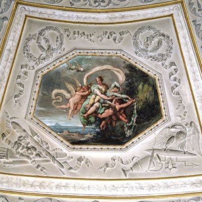 Venus abducts Ascanius from Mount Ida (Palazzo Marescalchi, Aeneas Salon) - Felice Giani