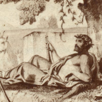 Tityre et Mélibée (Bucoliques 1, éd. Dübner, Didot, 1858)