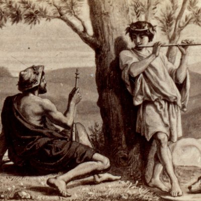 Incantations d'Alphésibée pour ramener Daphnis (Bucoliques 8, éd. Dübner, Didot, 1858)