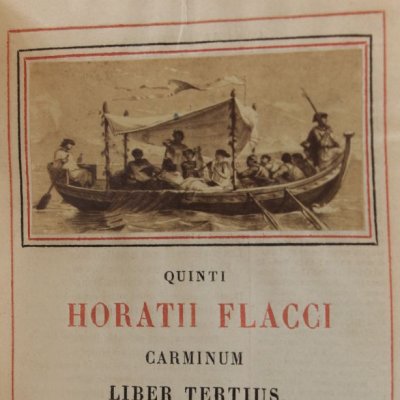 Horatii Cymba / La barque d'Horace (vignette photographique) - d'après Félix Joseph Barrias