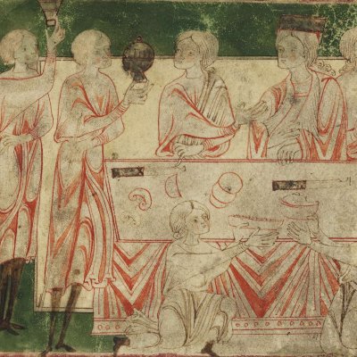 Didon célèbre et consomme son mariage (Heinrich von Veldeke, Stabi mgf 282, F13r)
