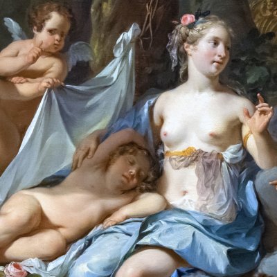 Cupid as Ascanius with Venus - Nikolaas Verkolje