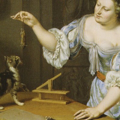 The dead mouse - Willelm van Mieris