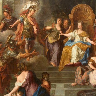 Énée et Achate apparaissant devant Didon (Galerie d'Énée au Palais-Royal) - Antoine Coypel