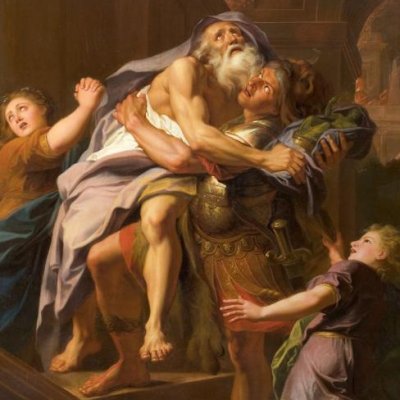 Énée portant son père Anchise (Galerie d'Énée au Palais-Royal) - Antoine Coypel