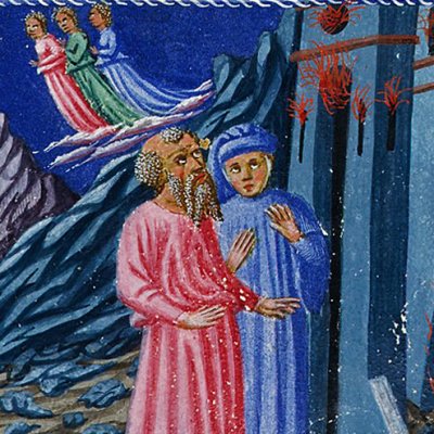 Les trois dames. Vestibule des Enfers (Divine Comédie, Yates Thompson 36) - Priamo della Quercia