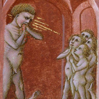 Ugolin raconte son histoire (Divine Comédie, Yates Thompson 36) - Priamo della Quercia