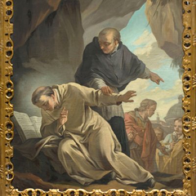 Saint Grégoire élu pape refuse le pontificat (Cycle de saint Grégoire) - Doyen d'après Vanloo