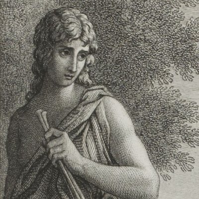 Mélibée donne la palme à Corydon (Virgile, Bucoliques 7, Didot, 1798) - Gérard