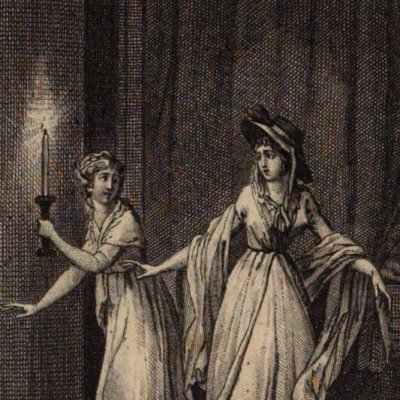 Émilie tire le voile noir (Mystères d'Udolphe, Maradan, 1798)