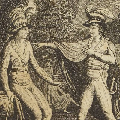 Victor fait face à Roger (Victor, Le Prieur, An V - 1797) - Bovinet d'après Challiou