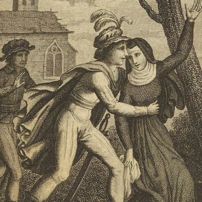 Victor et Clémence se retrouvent (Victor, Le Prieur, An V - 1797) - Bovinet d'après Challiou