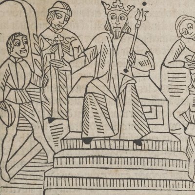 Ambassade troyenne auprès de Latinus (Livre des Énéydes, 1483)