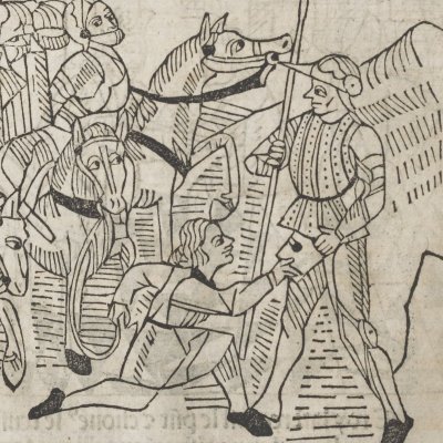 Présents de Latinus à Énée (Livre des Énéydes, 1483)