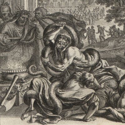 Laocoon et ses enfants dévorés par les serpents de Ténédos (Erneuertes Gedächtnüs… 1688) - Eimmart