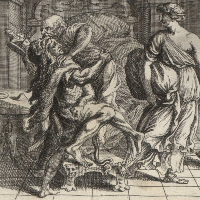 Énée attrape Anchise pour quitter Troie (Erneuertes Gedächtnüs… 1688) - Eimmart