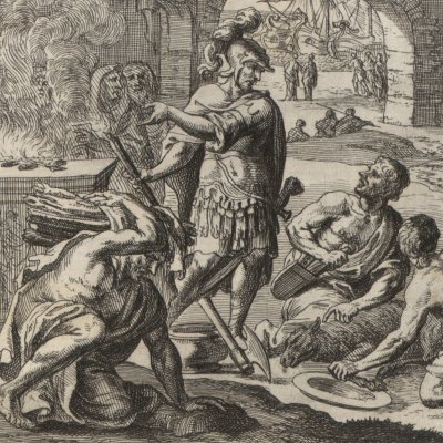 Funérailles de Caiète (Erneuertes Gedächtnüs… 1688) - Eimmart