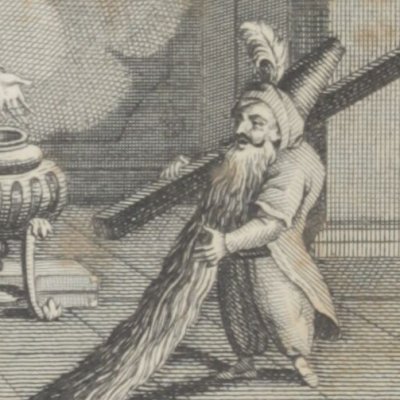 Histoire du prince Ahmed. Pari-Banou présente Ahmed à Schaïbar (1001 nuits, éd. Salmon, 1825)
