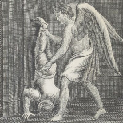 Histoire de Noureddin Ali. Le génie effraye le bossu (1001 nuits, éd. Ledentu, 1832)