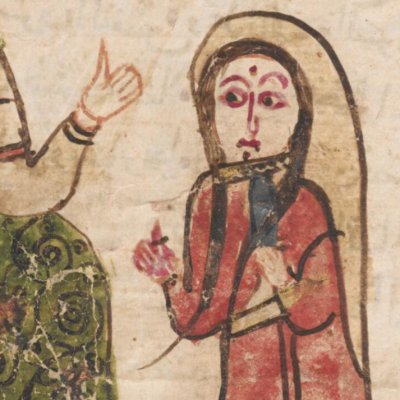 Histoire d'Umar an-Nu'mân (Mille et une nuits, ms de Tübingen, F28r)