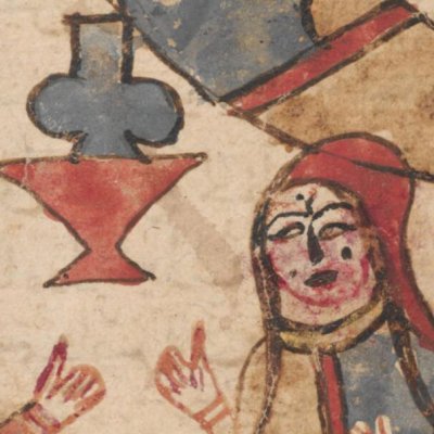 Tâj al-Mulûk et la princesse Dunyâ (Mille et une nuits, ms de Tübingen, F96v)