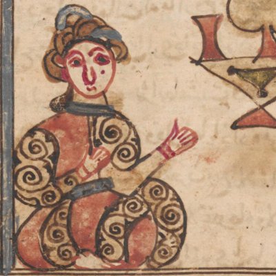 Tâj al-Mulûk et la princesse Dunyâ (Mille et une nuits, ms de Tübingen, F112r)