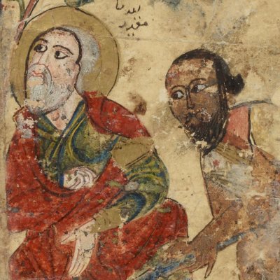 Histoire de Dabchelim et de Bidpaï. Bidpaï libéré (Kalila et Dimna, Arabe 3465, f12v)