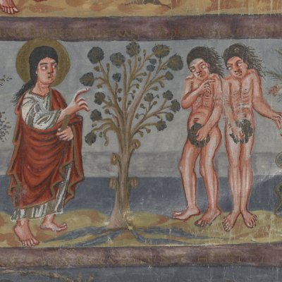 Adam et Eve, de leur création à leur expulsion (Bible de Moutier-Grandval, f5v)