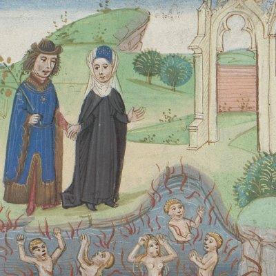 La descente aux Enfers (Virgile, Énéide 6, La Haye KB 76E21, 3f100r)