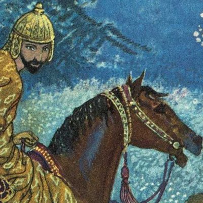 Omar al-Némân et ses deux fils : Scharkân dans la forêt (Les Mille et Une Nuits, éd. Mardrus, t. 3) - Léon Carré