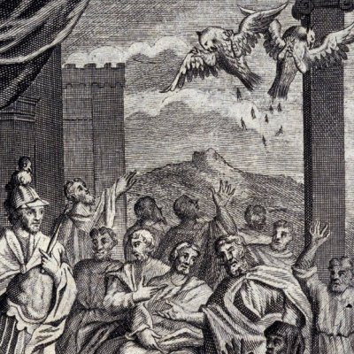Le prodige des deux aigles (Odyssée, ch.2, trad. Dacier, 1731) - Farret