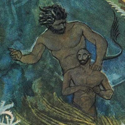 Abdallah de la terre chez Abdallah de la mer (Les Mille et Une Nuits, éd. Mardrus, t. 7) - Léon Carré