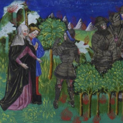 Héros morts au combat (Virgile, Énéide l6, Valence BH Ms 837, f157v)
